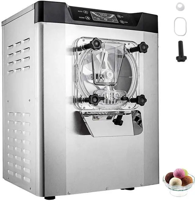 Main image of Commercial Ice Cream Machine 1400W 20/5.3 Gph Hard Serve Ice Cream Maker with LED Display Screen Auto Shut-Off Timer One Flavors Perfect for Restaurants Snack bar Supermarkets