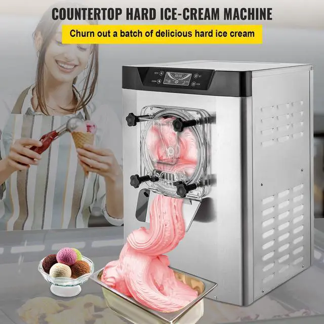 Alt view image 2 of 7 - Commercial Ice Cream Machine 1400W 20/5.3 Gph Hard Serve Ice Cream Maker with LED Display Screen Auto Shut-Off Timer One Flavors Perfect for Restaurants Snack bar Supermarkets