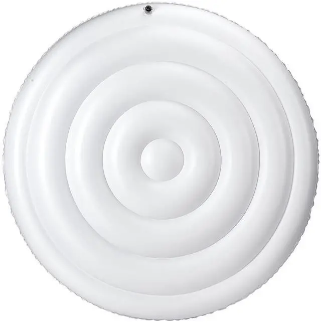 Alt view image 8 of 14 - Inflatable Hot Tub Cover 5.4ft Round Lid Weatherproof and Waterproof White