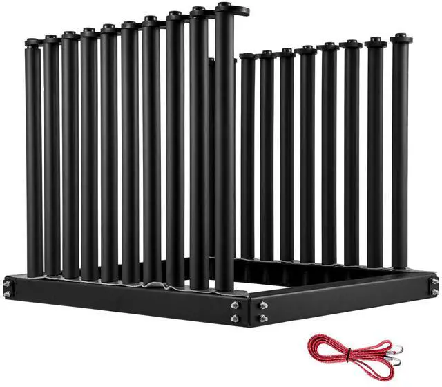 Main image of Windshield Rack 9-Lite, Windshield Truck Rack Steel, Windshield Glass Rack 24-Inch Height, Windshield Rack for Truck with PVC Pad & Foam Padding, Glass Rack for Truck, for Glass Transportation