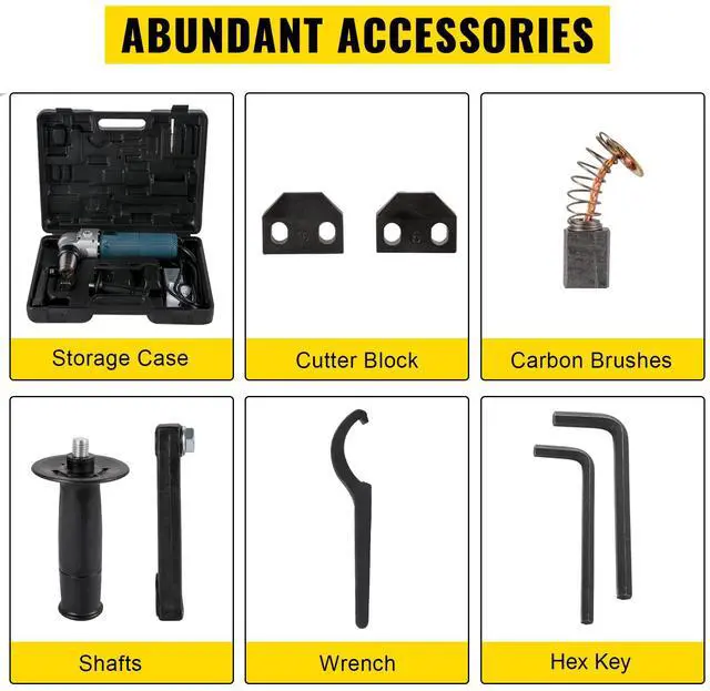 Alt view image 6 of 7 - Electric Metal Nibbler 625W Nibbler Metal Cutter 1000RPM High Speed Rotor 0.16in/4mm Metal Nibbler 110V w Replaced Blades Storage Case Sheet Metal Nibbler for Cutting Stainless Steel, Aluminium