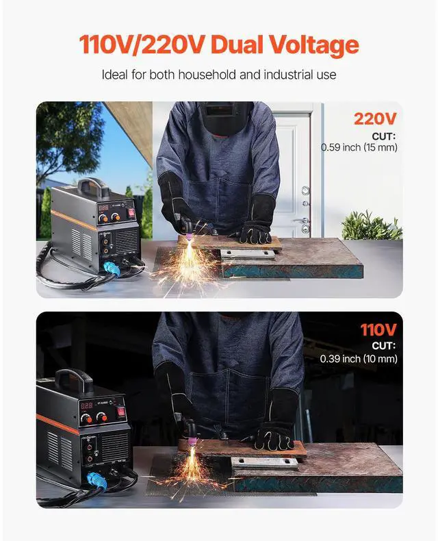 Alt view image 6 of 9 - VEVOR 3 in 1 Plasma Cutter Welder Machine TIG/MMA Welder Plasma Cutter Combo 110/220V