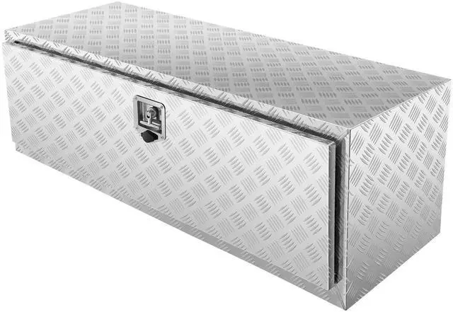 Alt view image 9 of 15 - VEVOR Underbody Truck Box, 48"24"24" Pickup Storage Box, Heavy Duty Aluminum Diamond Plate Tool Box with Lock and Keys, Waterproof Trailer Storage Box with T-Handle Latch for Truck, Van, Trailer