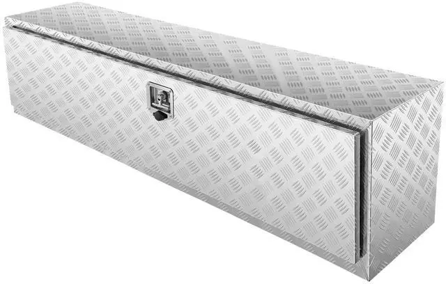 Alt view image 9 of 15 - VEVOR Underbody Truck Box, 60"17"18" Pickup Storage Box, Heavy Duty Aluminum Diamond Plate Tool Box with Lock and Keys, Waterproof Trailer Storage Box with T-Handle Latch for Truck, Van, Trailer
