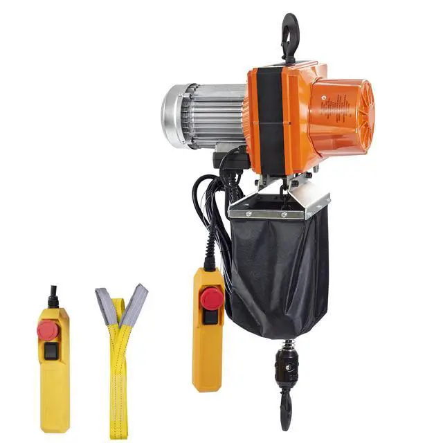 Alt view image 8 of 14 - VEVOR Electric Chain Hoist, 2200 lbs/1 ton Capacity, 10 ft Lifting Height, 10 ft/min Speed, 120V, Single Phase Overhead Crane with G100 Chain, 10 ft Wired Remote Control for Garage, Shop, Hotel, Home