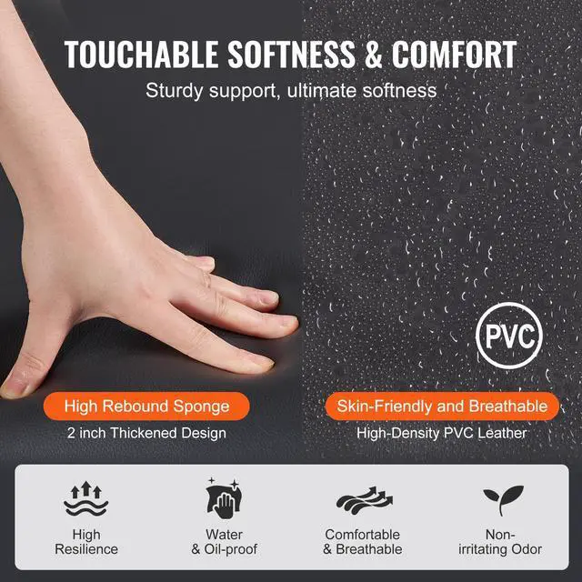 Alt view image 6 of 9 - VEVOR Portable Massage Table 28" W, 2 Folding Lightweight Massage Table, 8-Level Height Adjustable Salon Tattoo Bed, Spa Table with Headrest, Armrests, Hand Pallet & Carrying Bag, 600LBS