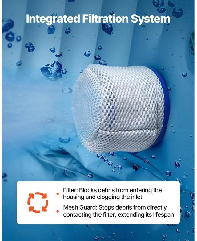 Alt view image 11 of 14 - Inflatable Hot Tub 4 to 6 Person 81.9 x 26in Round Portable Outdoor Spa 130 Jets