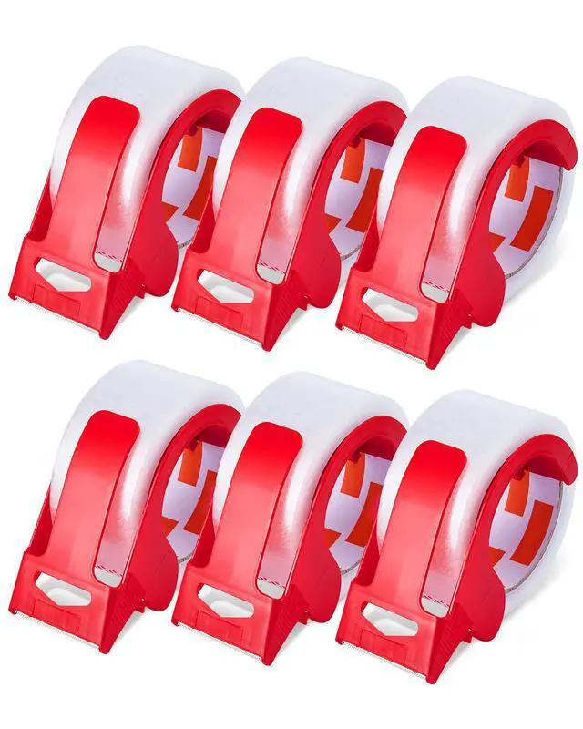 Alt view image 8 of 14 - VEVOR Clear Packing Tape 6 Rolls 65 Yards Clear Shipping Tape with Dispenser 2.7 Mil