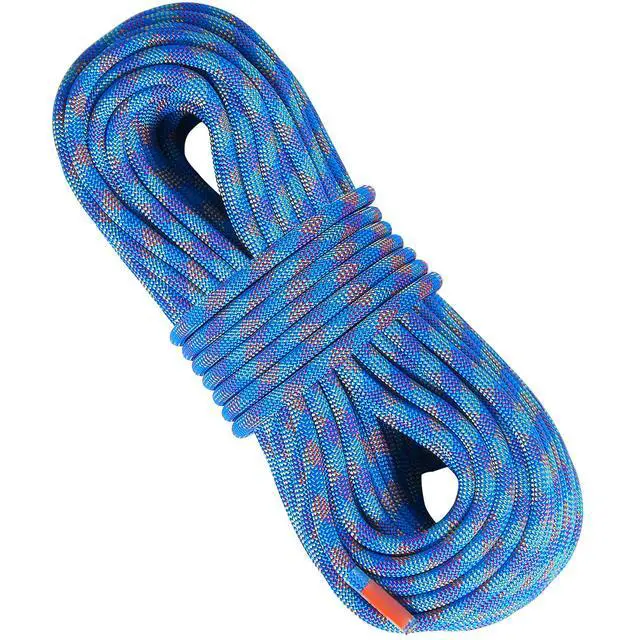 Alt view image 8 of 14 - VEVOR 10.2mm Dynamic Climbing Rope, 50M(164ft) Outdoor Rock Climbing Rope 25KN Breaking Tension, Fiber Rope with Steel Snap Hooks for Escape, Rappelling, Fire Rescue, Blue
