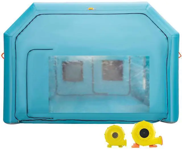 Main image of Portable Inflatable Paint Booth, 28x15x10ft Inflatable Spray Booth, Car Paint Tent with Air Filter System & 2 Blowers, Upgraded Blow Up Spray Booth Tent, Auto Paint Workstation, Car Parking Gara