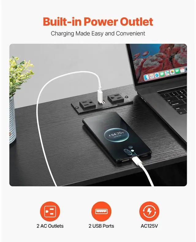 Alt view image 4 of 7 - 10 Drawer Dresser, Fabric Drawer Dresser with Fabric Bins, Closet Storage Drawers with Open Storage Shelf, LED Lights & Built-in Outlet, Fabric Storage Tower for Bedroom, Hallway, Closet, Black