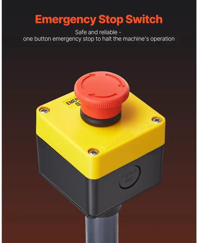 Alt view image 4 of 7 - 2.2KW Electric Roll Bending Machine, 3-Roller Electric Pipe Bender Machine with 180° Maximum Bending Angle & Reversible Foot Switch, Support Horizontal/Vertical Operation (220V 60Hz 3-Phase)