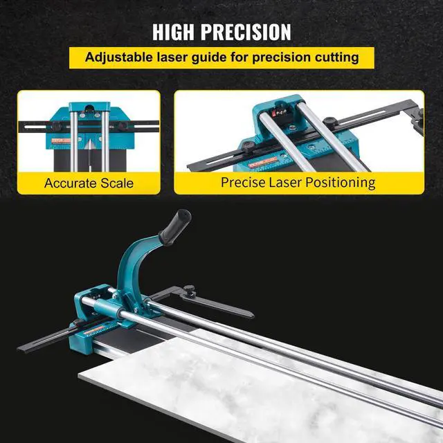 Alt view image 4 of 7 - Manual Tile Cutter 48"/1200mm Cutting Machine w/ Laser Guide for Ceramic