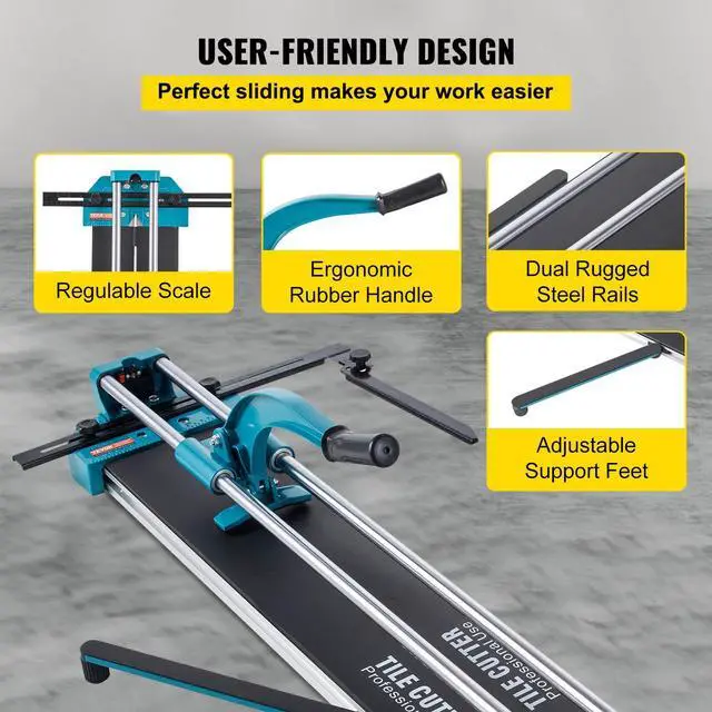 Alt view image 6 of 7 - Manual Tile Cutter 48"/1200mm Cutting Machine w/ Laser Guide for Ceramic