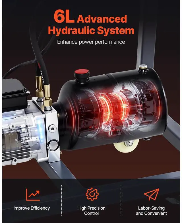 Alt view image 3 of 7 - Electric Tube Bending Machine, 750W Electric Tubing Bender with 6L Hydraulic Cylinder, Movable Pipe Bender Machine with Casters, 3 Dies & 180° Max Bending Angle, Suitable for 3/4 to 2 inch Pipes