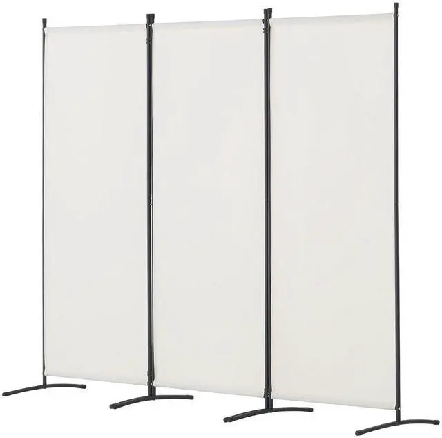 Alt view image 3 of 9 - VEVOR  Room Divider, 102×71inch Room Dividers and Folding Privacy Screens 3-Panel, Fabric Partition Room Dividers for Office, Bedroom, Dining Room, Study, Freestanding, White