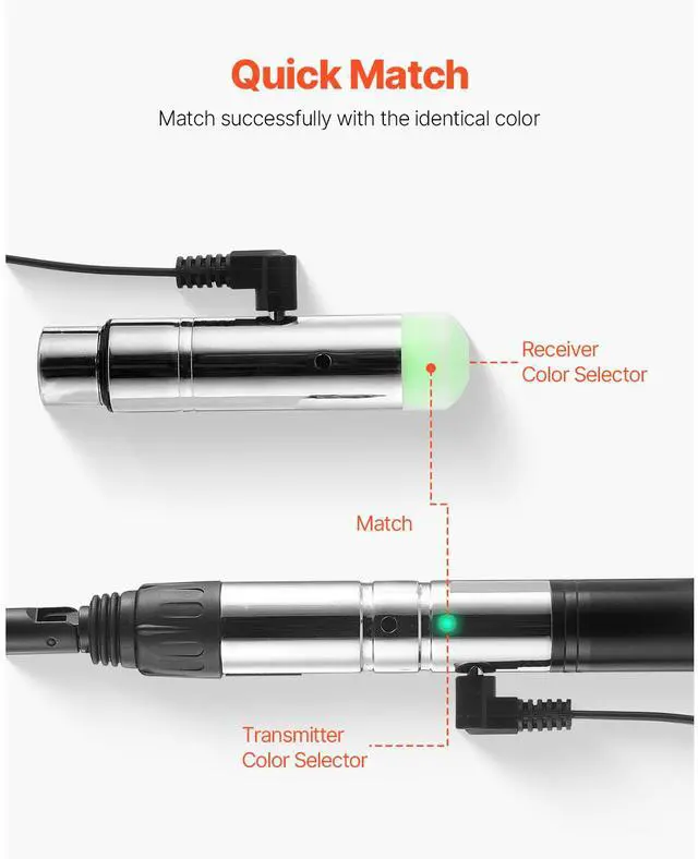 Alt view image 6 of 8 - DMX Wireless Receiver Transmitter Controller for LED Stage Light 8 PCs Silver