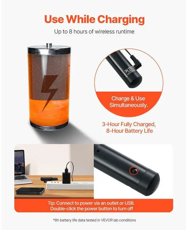 Alt view image 7 of 8 - DMX Wireless Receiver Transmitter Rechargeable Battery Stage Light 8 PCs Black