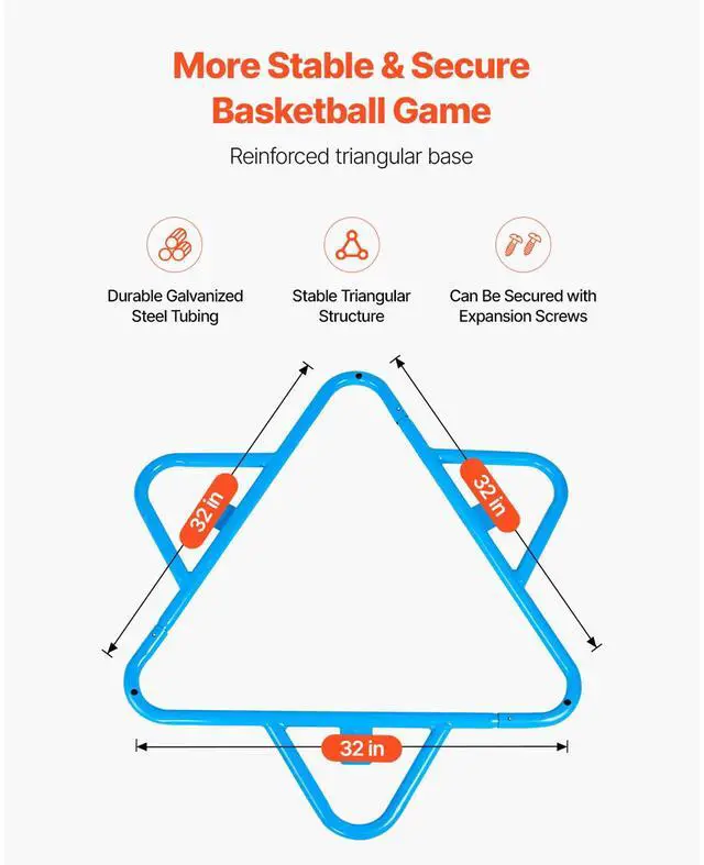 Alt view image 4 of 8 - VEVOR Kids Basketball Hoop, 4-Hoop Child Basketball Hoops, Portable Basketball Stand with Adjustable Heights and 3 Balls, Indoor and Outdoor Basketball Toy Set for Children of All Ages, Boys & Girls