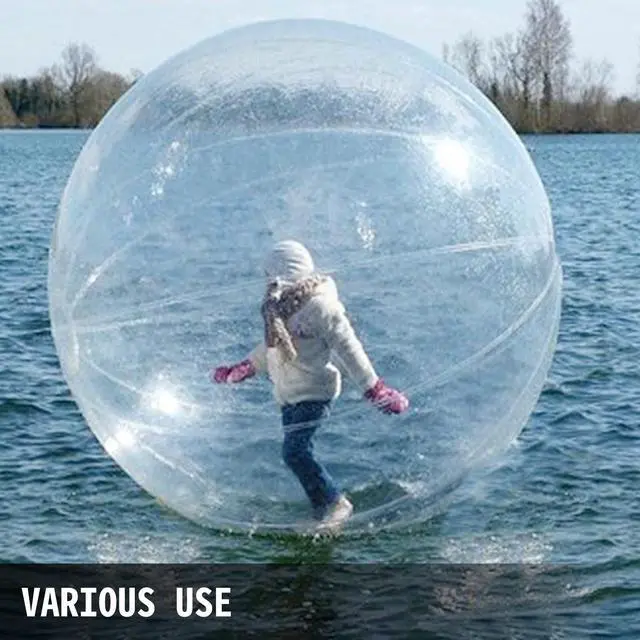 Alt view image 10 of 10 - VEVOR 2M Walk on Water Walking Ball Roll Inflatable Zorb Ball w/ German Zipper PVC