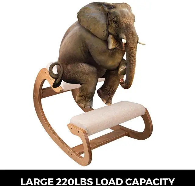 Alt view image 5 of 7 - Ergonomic Kneeling Chair Heavy Duty Better Posture Kneeling Stool Office Chair Home for Body Shaping Relieveing Stress Meditation Desk Computer Kneeling Stool Chair