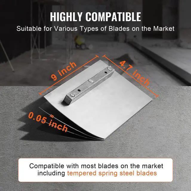 Alt view image 5 of 7 - Power Trowel, 24 Walk-Behind Cement Trowel with Float Pan, 6HP Gas-Powered Smooth Concrete Surface Finisher, Heavy Duty Commercial Screed Concrete Cement with Finishing Blade, Orange