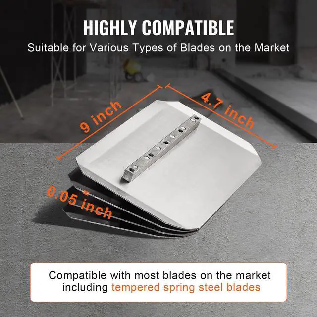 Alt view image 5 of 7 - Power Trowel, 38 Walk-Behind Cement Trowel with Float Pan, 6HP Gas-Powered Smooth Concrete Surface Finisher, Heavy Duty Commercial Screed Concrete Cement with Finishing Blade, Orange