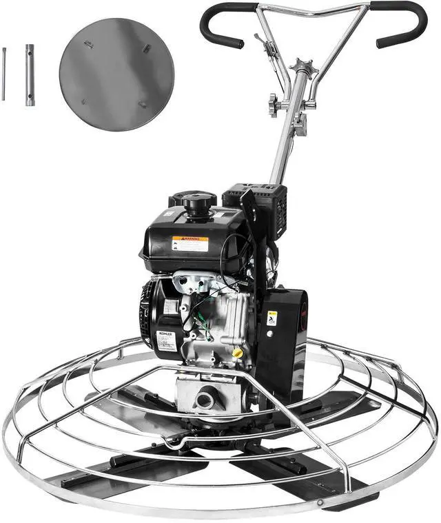 Main image of Power Trowel, 46 Walk-Behind Cement Trowel with Float Pan, 14HP Gas-Powered Smooth Concrete Surface Finisher, Heavy Duty Commercial Screed Concrete Cement with Finishing Blade, Orange