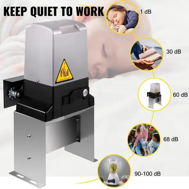 Alt view image 5 of 7 - Sliding Gate Opener 3300 LBS Automatic Sliding Gate, Gate Opener Motor with 2 Remote Controls, 230 ft Remote Distance Driveway Rolling Gate, Automatic Sliding Gate Opener for Sliding Gate