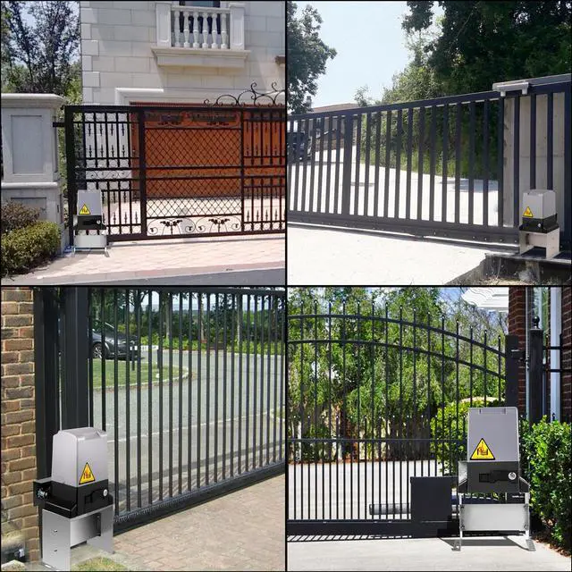 Alt view image 7 of 7 - Sliding Gate Opener 3300 LBS Automatic Sliding Gate, Gate Opener Motor with 2 Remote Controls, 230 ft Remote Distance Driveway Rolling Gate, Automatic Sliding Gate Opener for Sliding Gate