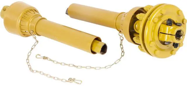 Main image of PTO Shaft, 1-3/8\" PTO Drive Shaft, 6 Spline Both Ends PTO Driveline Shaft, Series 4 Tractor PTO Shaft, 31.5\"-41\" Brush Hog PTO Shaft, Yellow PTO Shaft with Slip Clutch for Bush Hog/Finish Mow