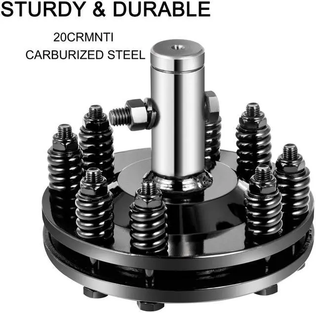 Alt view image 2 of 7 - Slip Clutch, 1 3/8\" PTO Slip Clutch, Smooth Round Ends PTO Friction Clutch, Carburized Steel Tractor Slip Clutch, Adjustable Rotary Cutter Slip Clutch, Black Brush Hog Slip Clutch for PTO Shaft