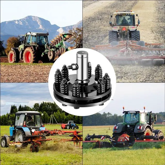 Alt view image 7 of 7 - Slip Clutch, 1 3/8\" PTO Slip Clutch, Smooth Round Ends PTO Friction Clutch, Carburized Steel Tractor Slip Clutch, Adjustable Rotary Cutter Slip Clutch, Black Brush Hog Slip Clutch for PTO Shaft