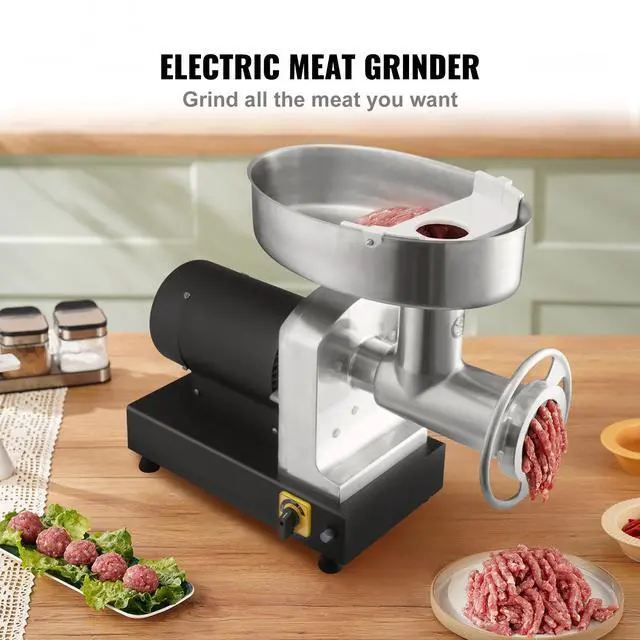 Alt view image 9 of 14 - VEVOR Heavy Duty Electric Meat Grinder 992 Lb/H Capacity 1100W Sausage Stuffer
