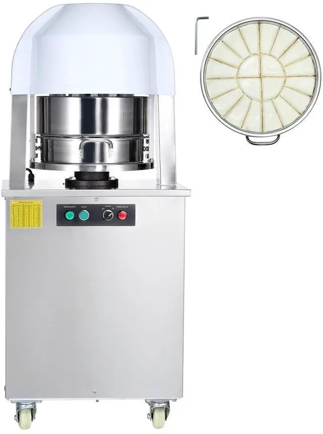 Main image of Electric Dough Divider Rounder, 20PCS Automatic Dough Ball Cutting Making Machine, 2.12oz - 9.17oz Equal Dough Cutter with Pure Copper Motor and 304 Stainless Steel Tray, for Bakery, Restaurant