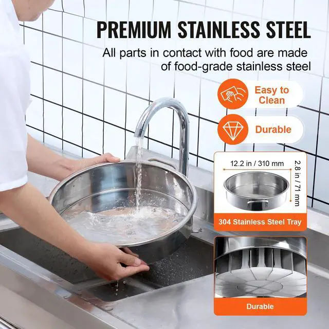 Alt view image 4 of 7 - Electric Dough Divider Rounder, 20PCS Automatic Dough Ball Cutting Making Machine, 2.12oz - 9.17oz Equal Dough Cutter with Pure Copper Motor and 304 Stainless Steel Tray, for Bakery, Restaurant