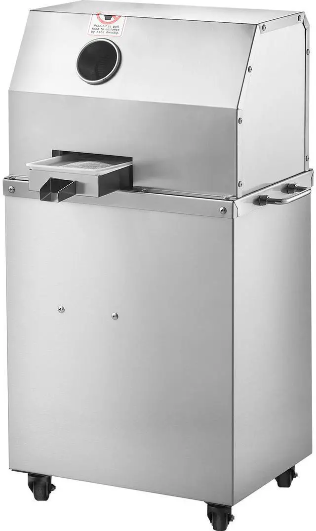 Alt view image 8 of 14 - VEVOR Electric Sugar Cane Juicer, 800W Sugarcane Juicer Machine with 661LBS/H High Output, 3 Stainless Steel Rollers, 2.4" Large Inlet, Sugarcane Juice Extractor Squeezer on Wheels for Home/Commercial