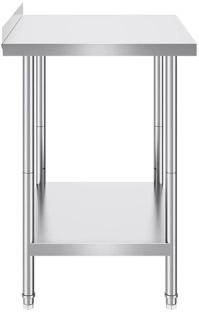 Alt view image 2 of 8 - VEVOR 24 x 30 x 36 Inch Stainless Steel Work Table, Commercial Food Prep Worktable Heavy Duty Prep Worktable, Metal Work Table with Adjustable Height for Restaurant, Home and Hotel