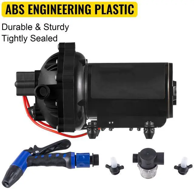 Alt view image 3 of 7 - Washdown Deck Wash Pump Kit 12v 20 Lpm 70 Psi Caravan Rv Boat Marine