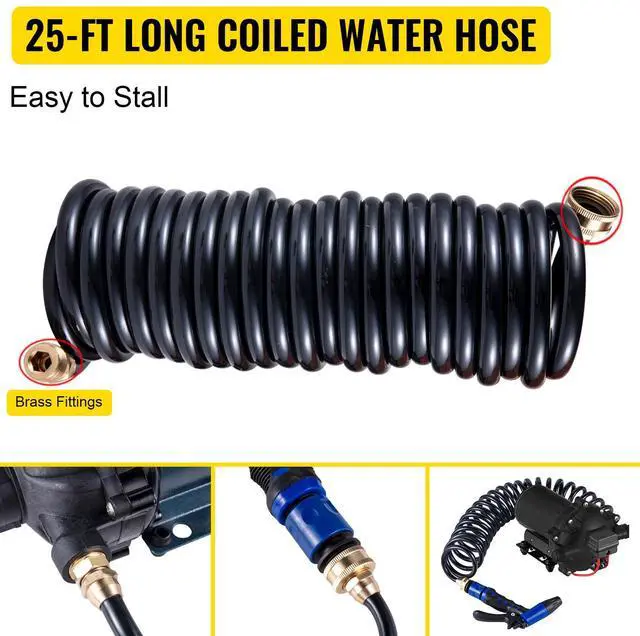 Alt view image 6 of 7 - Washdown Deck Wash Pump Kit 12v 20 Lpm 70 Psi Caravan Rv Boat Marine