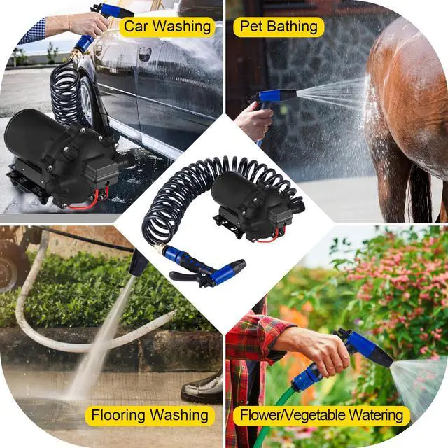 Alt view image 7 of 7 - Washdown Deck Wash Pump Kit 12v 20 Lpm 70 Psi Caravan Rv Boat Marine