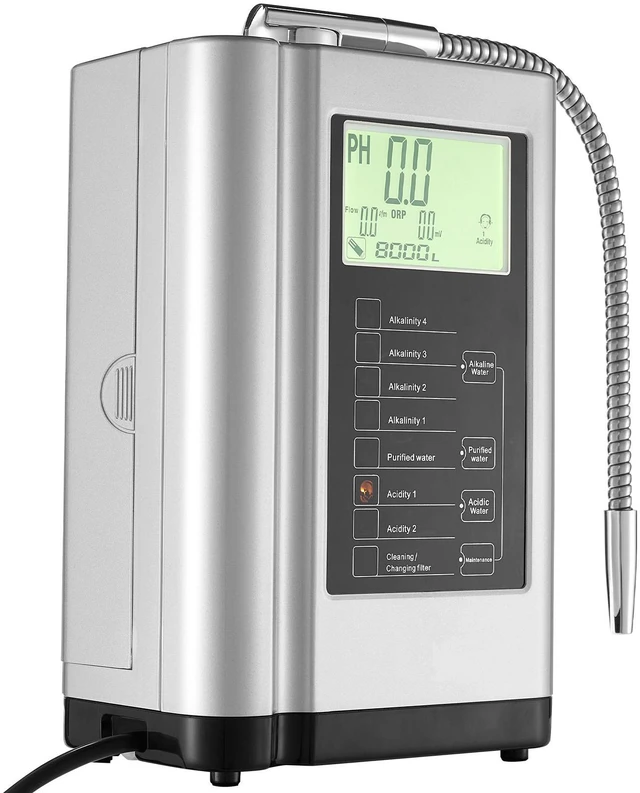 Alt view image 8 of 14 - VEVOR Alkaline Water Ionizer Machine, pH 3.5-10.5 Alkaline Acidic Hydrogen Water Purifier, 7 Water Settings Home Filtration System, Up to -650mV ORP, 8000L Per Filter, Auto-Cleaning, White