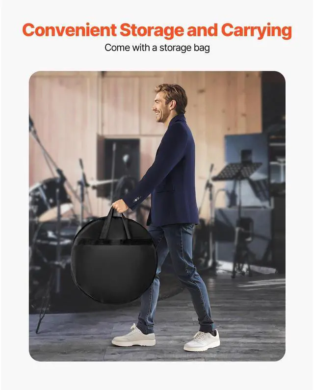 Alt view image 7 of 8 - VEVOR Cymbal Pack, 6 Pieces Cymbals for Drum Set, Alloy Cymbals Drum Set Includes 14-inch Hi-Hats, 16-inch Crash, 18-inch Crash, 20-inch Ride, 10-inch Splash, 16-inch China, Drumsticks & Cymbal Bag