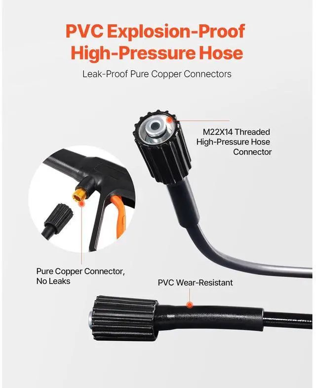 Alt view image 6 of 8 - Electric Pressure Washer Max 4500 PSI 3.2 GPM with Nozzles & Foam Cannon