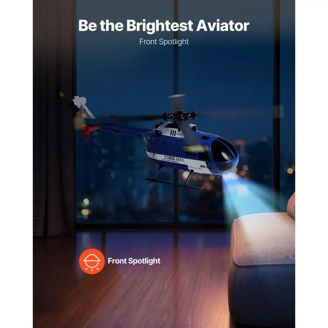 Alt view image 5 of 8 - RC Helicopter 4 Channel Remote Control Aircraft Toy 6-Axis Gyro Kids Present