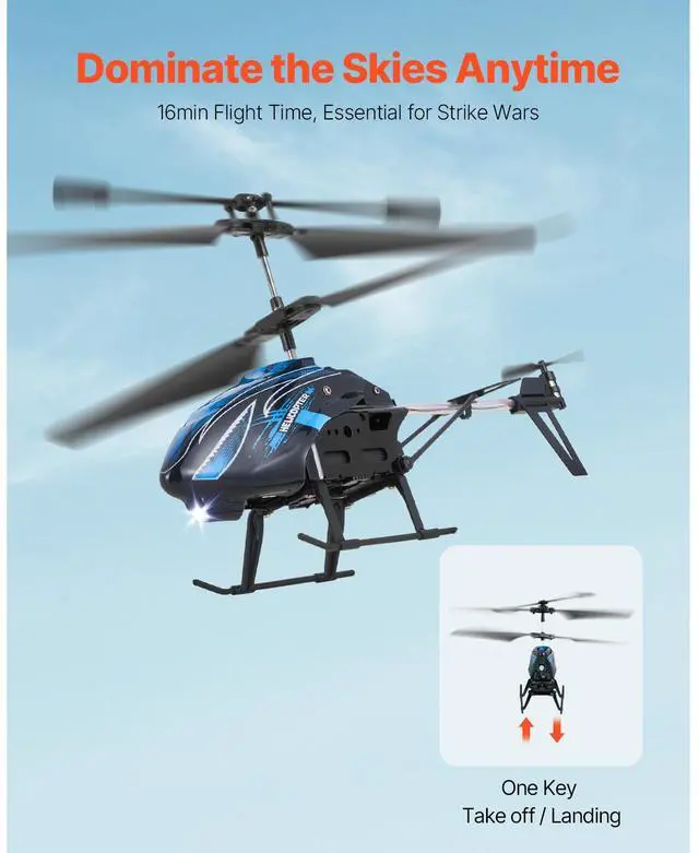 Alt view image 9 of 14 - RC Helicopter 3.5 Channel Remote Control Plane Mini Aircraft Toy Kids Present