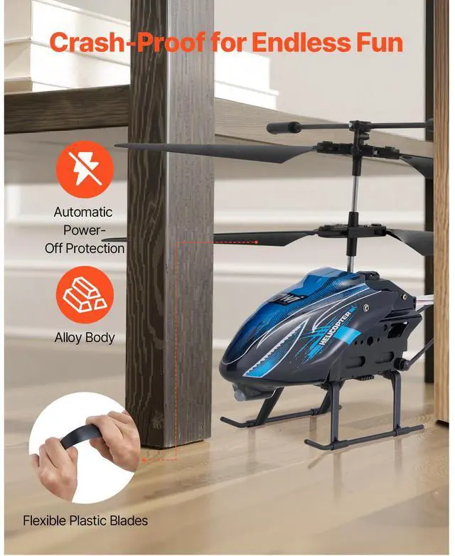 Alt view image 12 of 14 - RC Helicopter 3.5 Channel Remote Control Plane Mini Aircraft Toy Kids Present