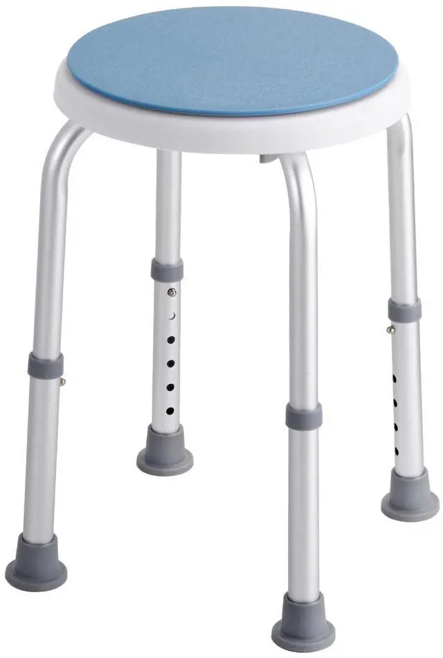 Alt view image 3 of 9 - VEVOR Shower Chair for Inside Shower, 360 Degree Swivel Shower Seat, Adjustable Height Shower Stool, Non-Slip Bench Bathtub Seat Stool for Elderly Disabled Adults Handicap, 300 lbs Capacity