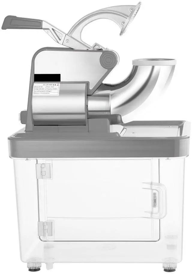 Main image of 110V Commercial Ice Crusher 440LBS/H, ETL Approved 300W Electric Snow Cone Machine with Dual Blades, Stainless Steel Shaved Ice Machine with Safety On/Off Switch for Family, Restaurants, Bars