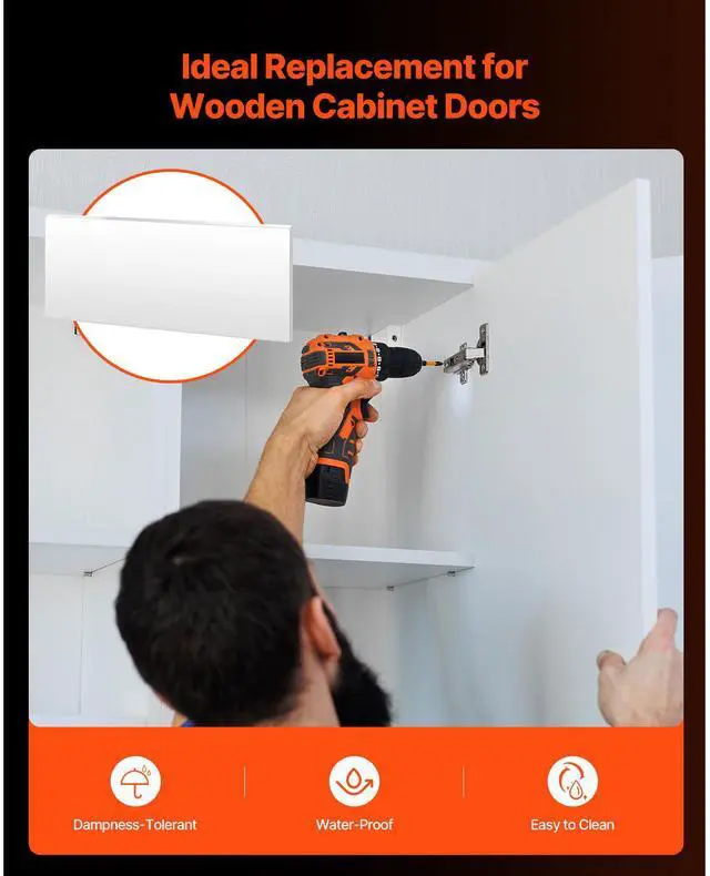 Alt view image 7 of 8 - VEVOR HDPE Plastic Sheet Board, 1 Pack High Density Polyethylene Sheet Plastic Panel, 24 x 48 Inch 1/2 Inch Thick Customizable Plastic Panels, for DIY Crafts, Heavy Duty Industrial Equipment, White